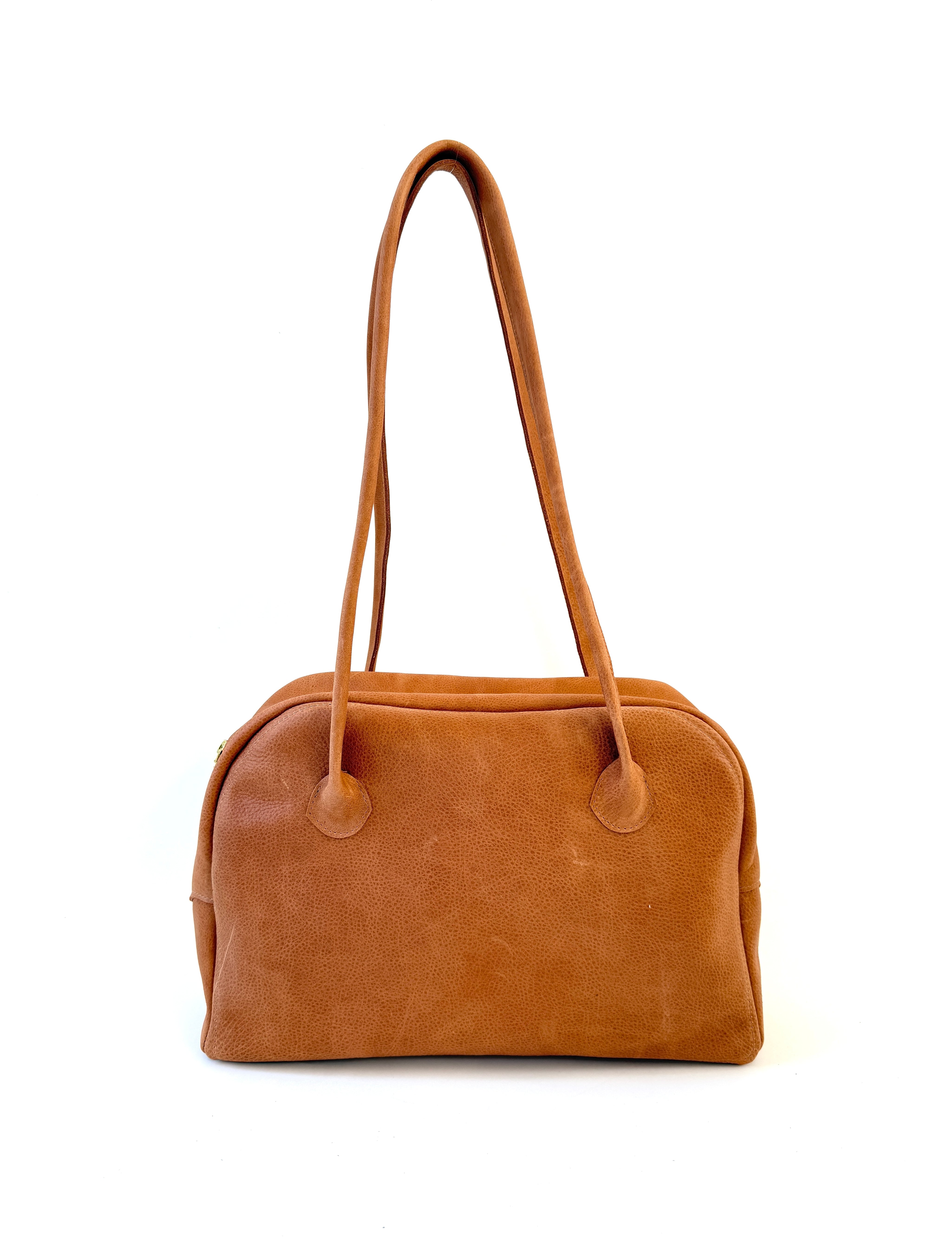 AMANDINE BAG | ALMOND Leather Bag - handcrafted by artisan Julie Neufeld Leather in Tofino, BC, Canada