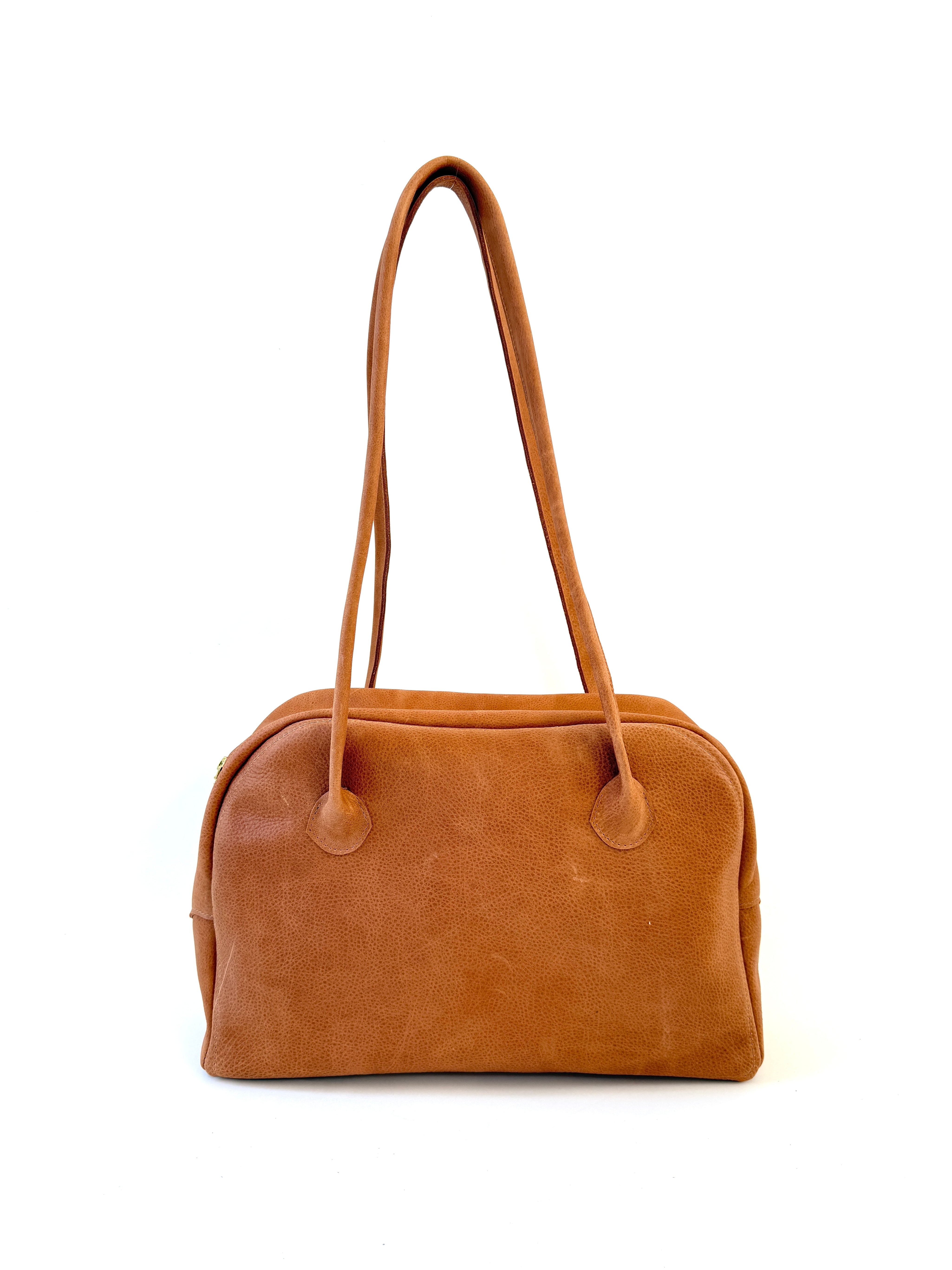 AMANDINE BAG | ALMOND Leather Bag - handcrafted by artisan Julie Neufeld Leather in Tofino, BC, Canada