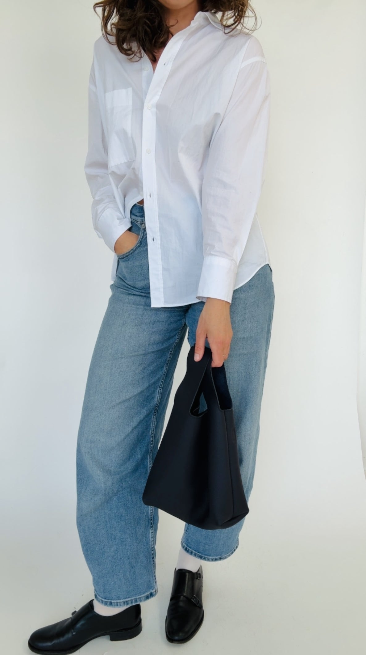 ISSY MINI TOTE | DARK NAVY Leather Bag - handcrafted by Market Canvas Leather in Tofino, BC, Canada