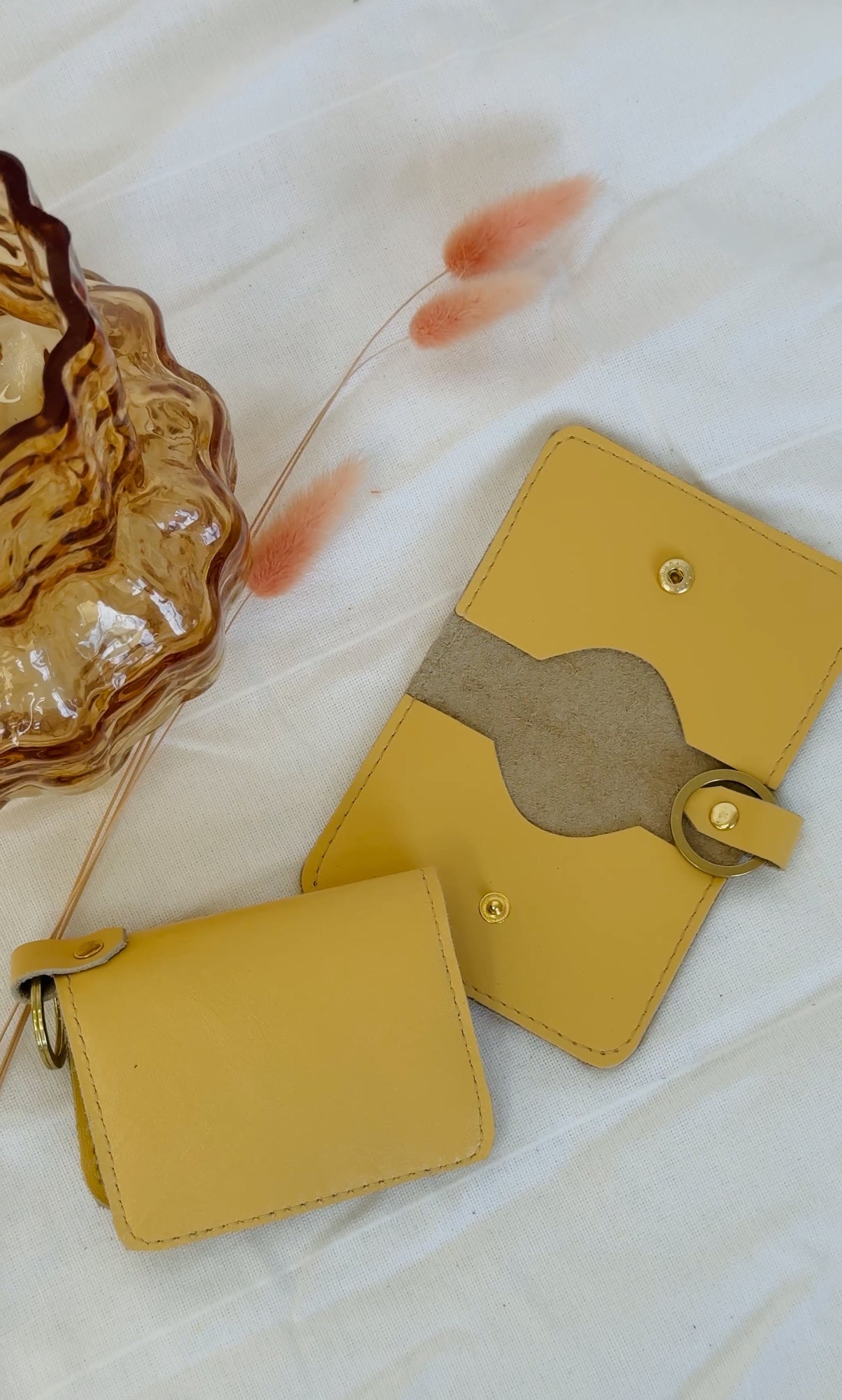 DÓRA LEATHER WALLET | BUTTER YELLOW Leather Bag - handcrafted by Market Canvas Leather in Tofino, BC, Canada