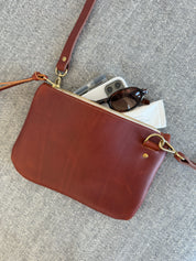 ODDITIES | ASTRID BAG | CHESTNUT Leather Bag - handcrafted by Market Canvas Leather in Tofino, BC, Canada