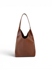 BRUNA SHOULDER BAG | CARAMEL Leather Bag - handcrafted by Market Canvas Leather in Tofino, BC, Canada