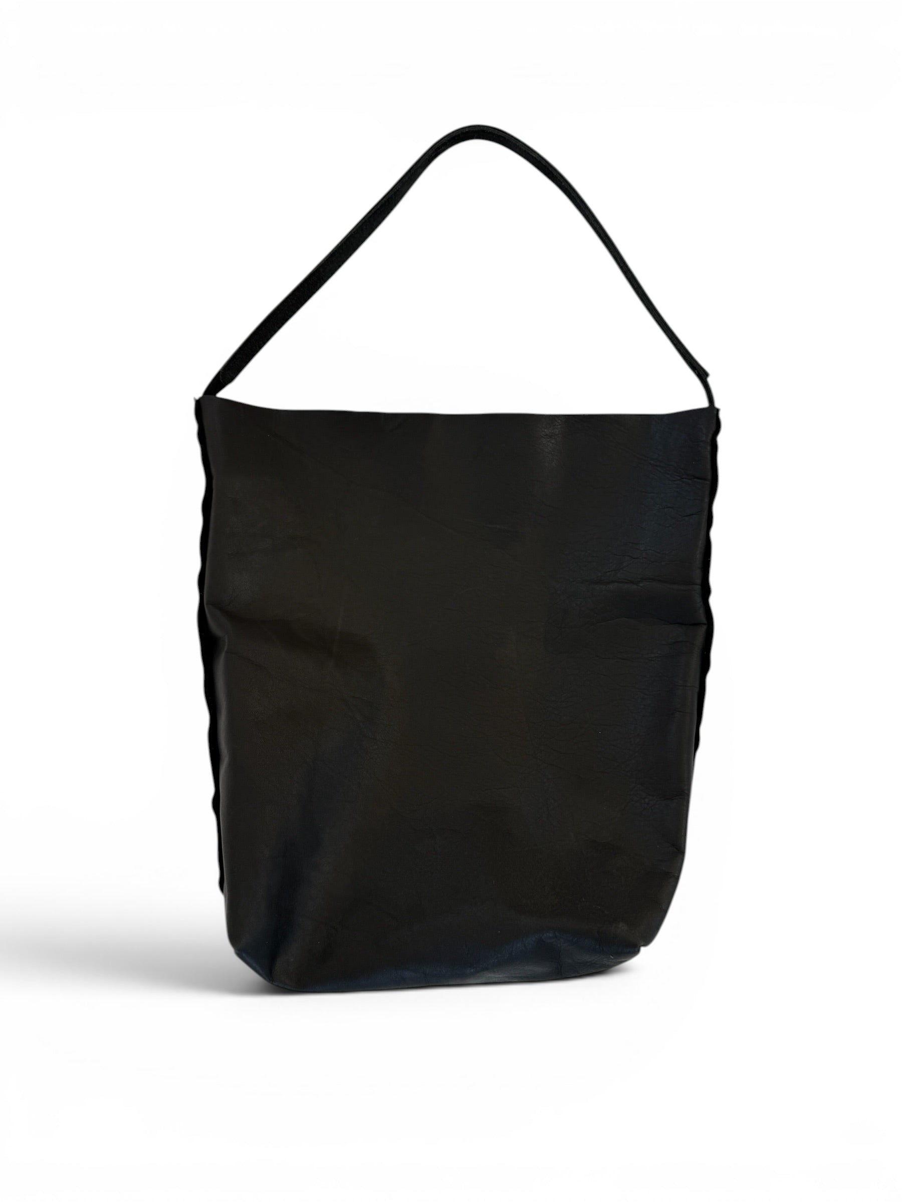 ODDITIES LACED TOTE | BLACK SAMPLE Leather Bag - handcrafted by Market Canvas Leather in Tofino, BC, Canada