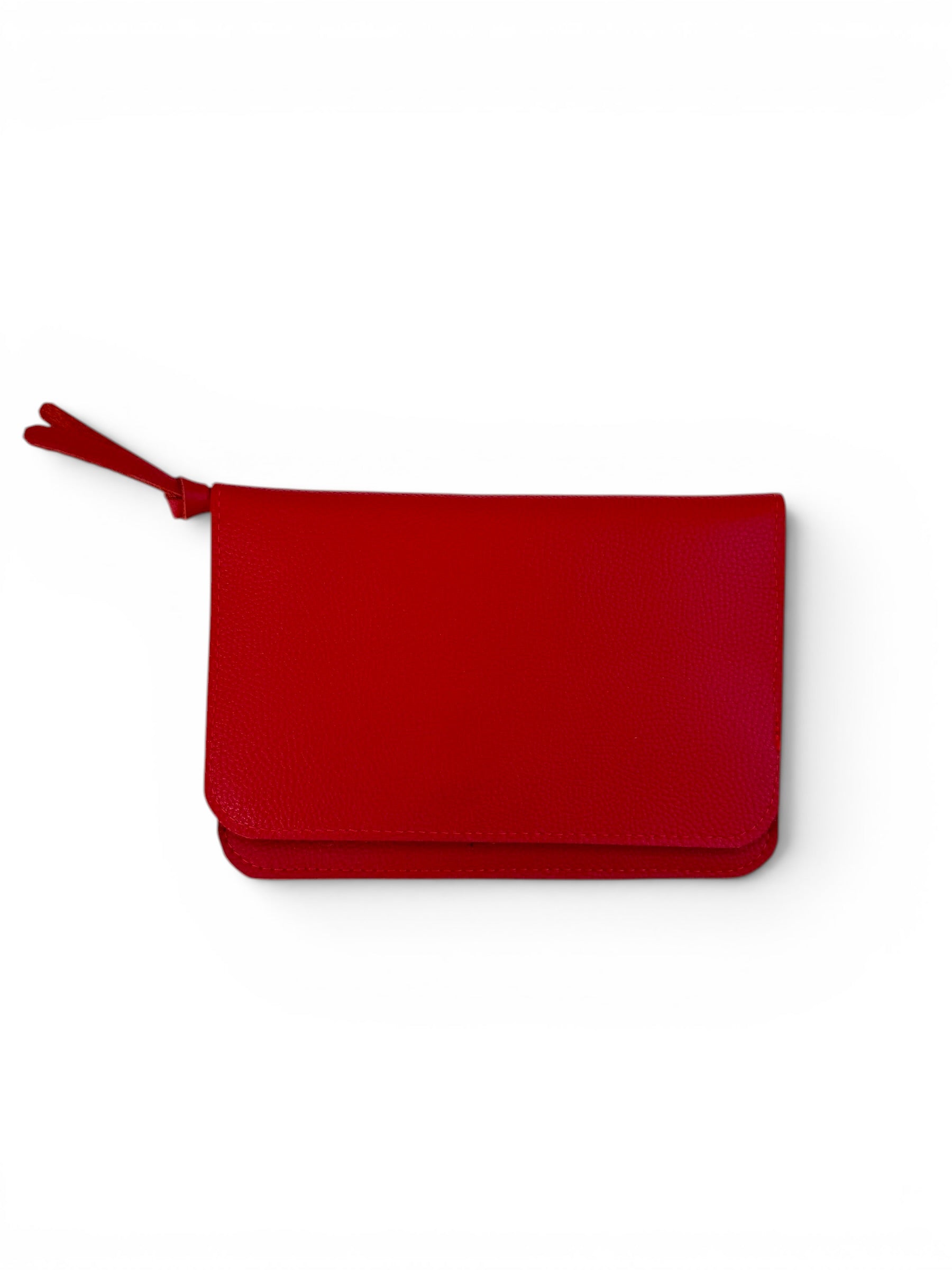 IVY LEATHER CLUTCH WALLET | STRAWBERRY Leather Bag - handcrafted by Market Canvas Leather in Tofino, BC, Canada