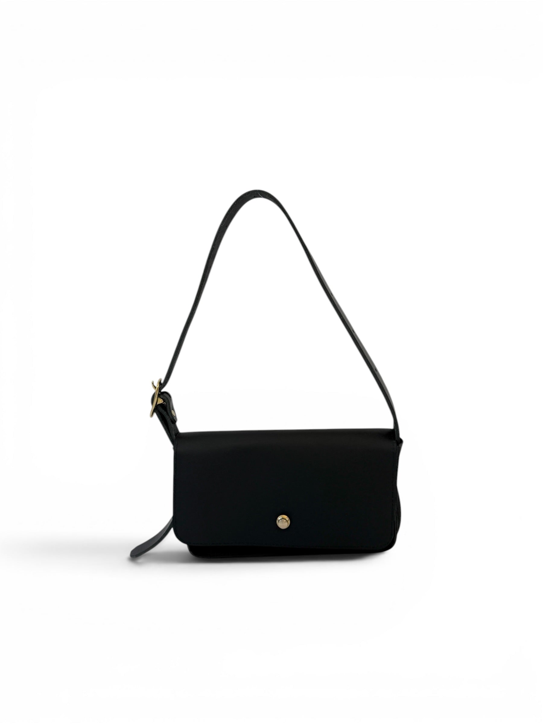 MOLLY CROSSBODY BAG | BLACK Leather Bag - handcrafted by Market Canvas Leather in Tofino, BC, Canada