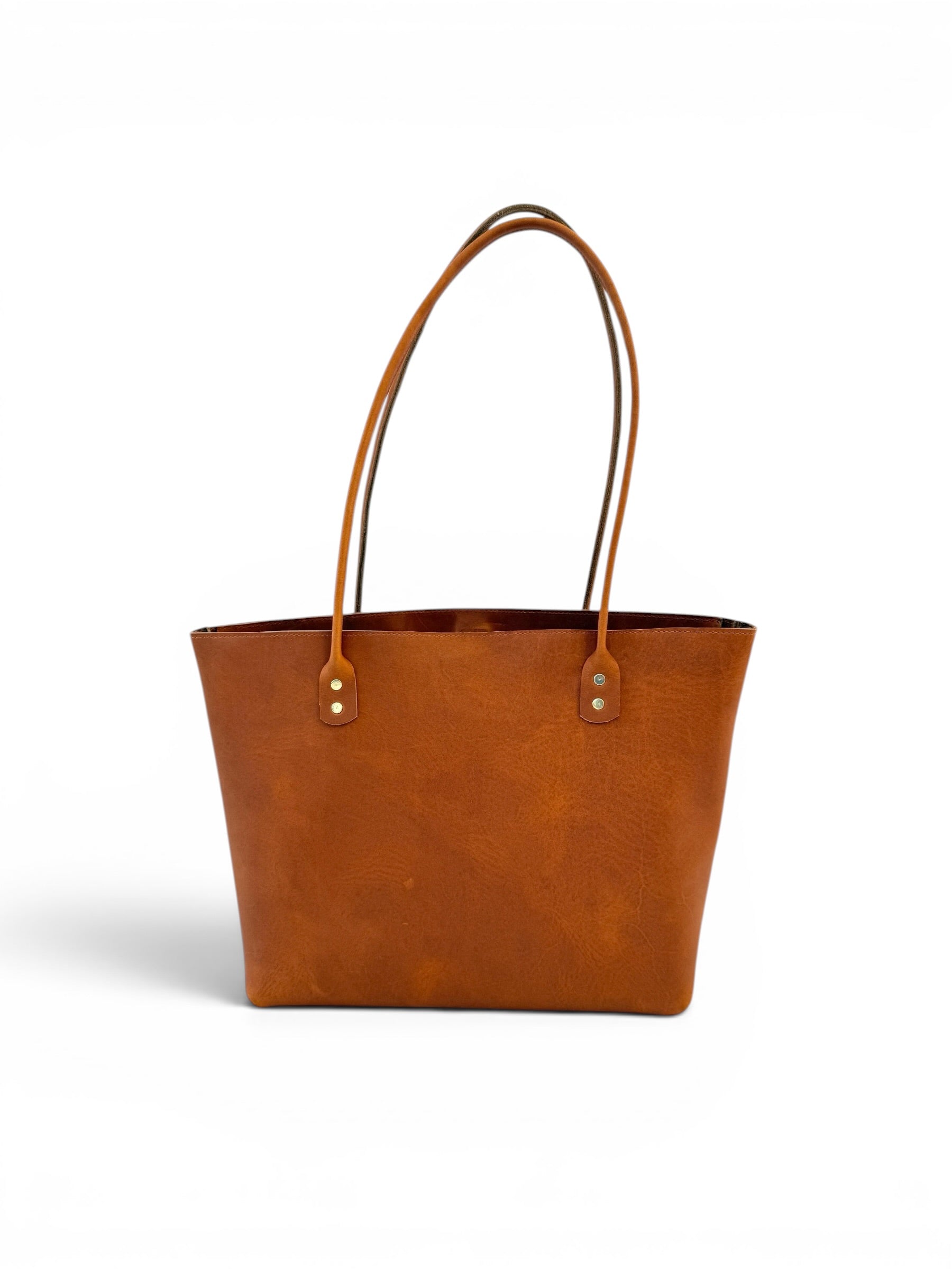 AUGUSTA TOTE | SPICE Leather Bag - handcrafted by Market Canvas Leather in Tofino, BC, Canada