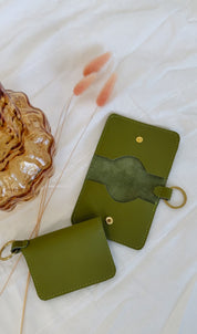 DÓRA LEATHER WALLET | KIWI Leather Bag - handcrafted by Market Canvas Leather in Tofino, BC, Canada