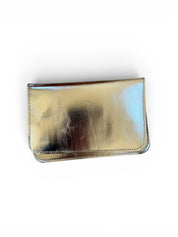 IVY LEATHER CLUTCH WALLET | SILVER Leather Bag - handcrafted by Market Canvas Leather in Tofino, BC, Canada