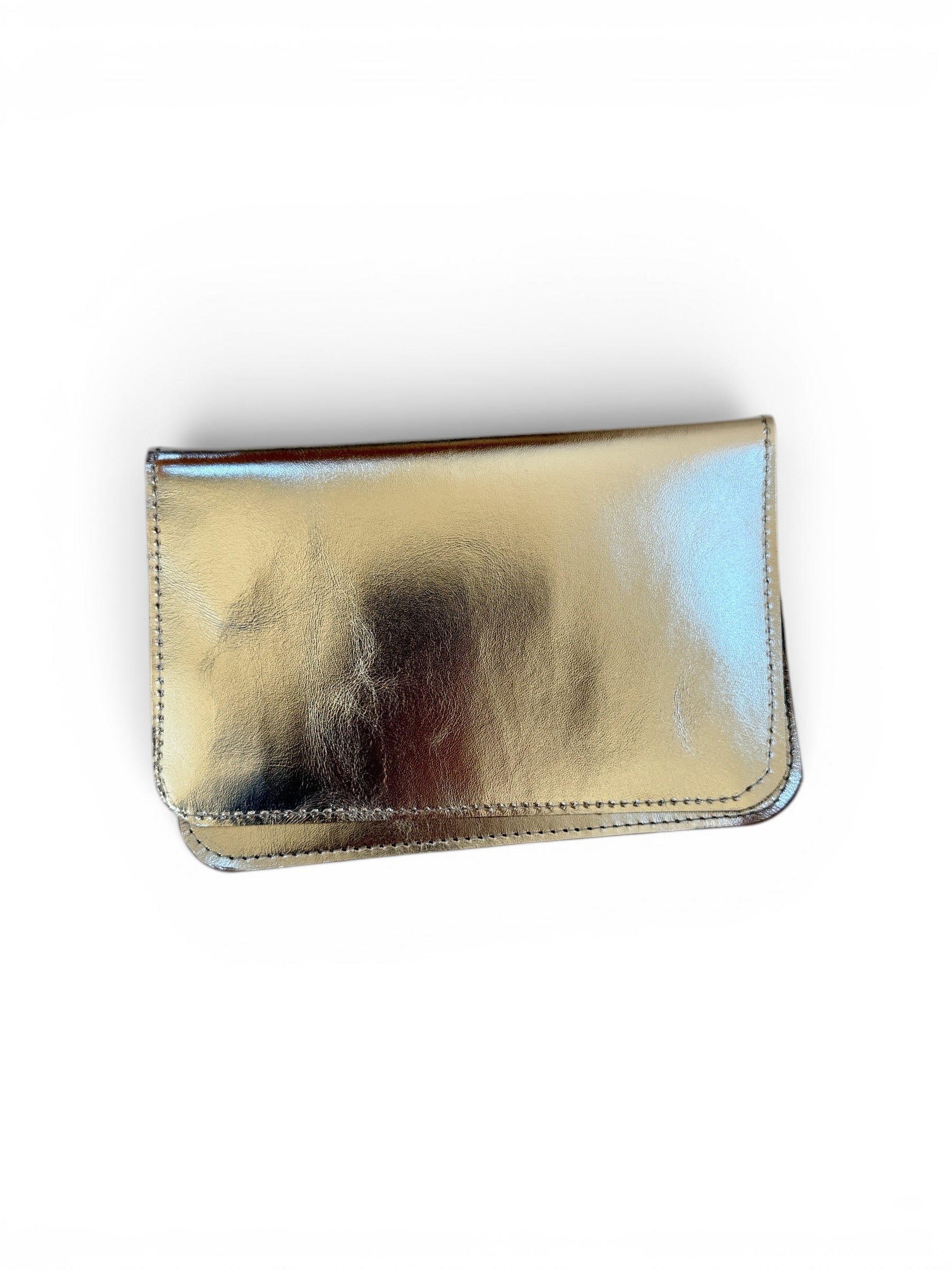 IVY LEATHER CLUTCH WALLET | SILVER Leather Bag - handcrafted by Market Canvas Leather in Tofino, BC, Canada