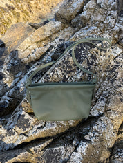 MINI HENNI TOTE | ARUGULA Leather Bag - handcrafted by Market Canvas Leather in Tofino, BC, Canada
