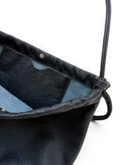 HENNI TOTE | NOIR Leather Bag - handcrafted by Market Canvas Leather in Tofino, BC, Canada