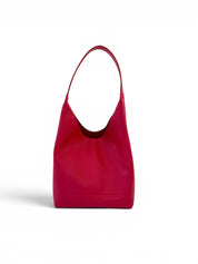 BRUNA SHOULDER BAG | STRAWBERRY Leather Bag - handcrafted by artisan Julie Neufeld Leather in Tofino, BC, Canada