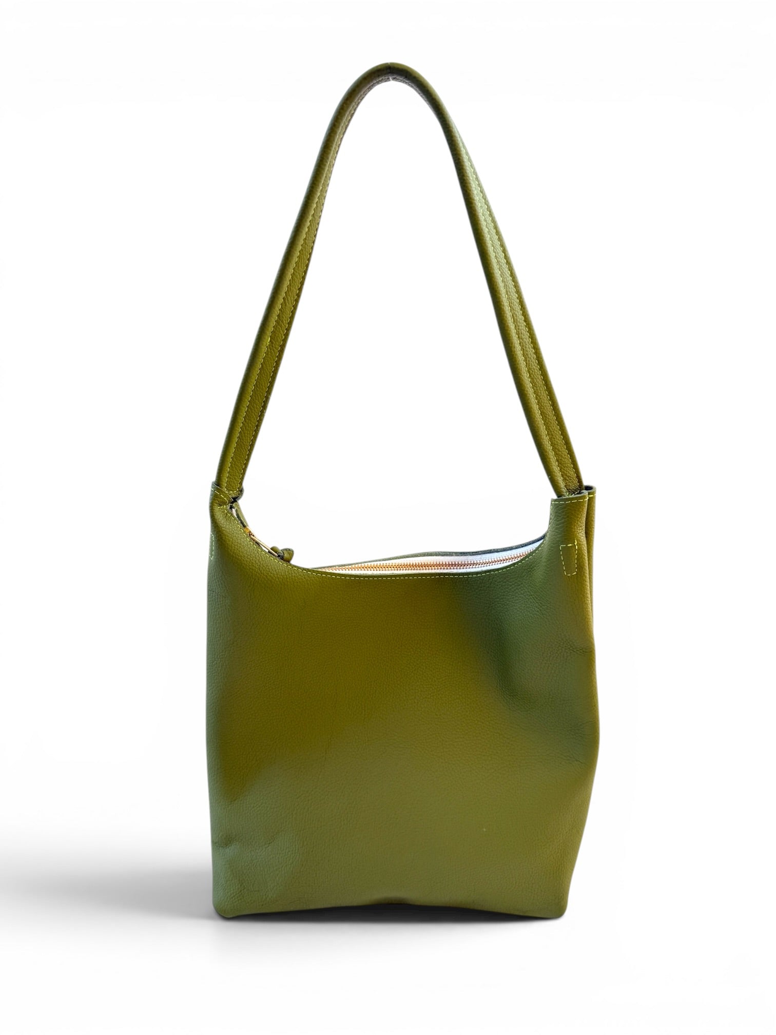 ODDITIES | BRUNA SHOULDER BAG | KIWI Leather Bag - handcrafted by Market Canvas Leather in Tofino, BC, Canada