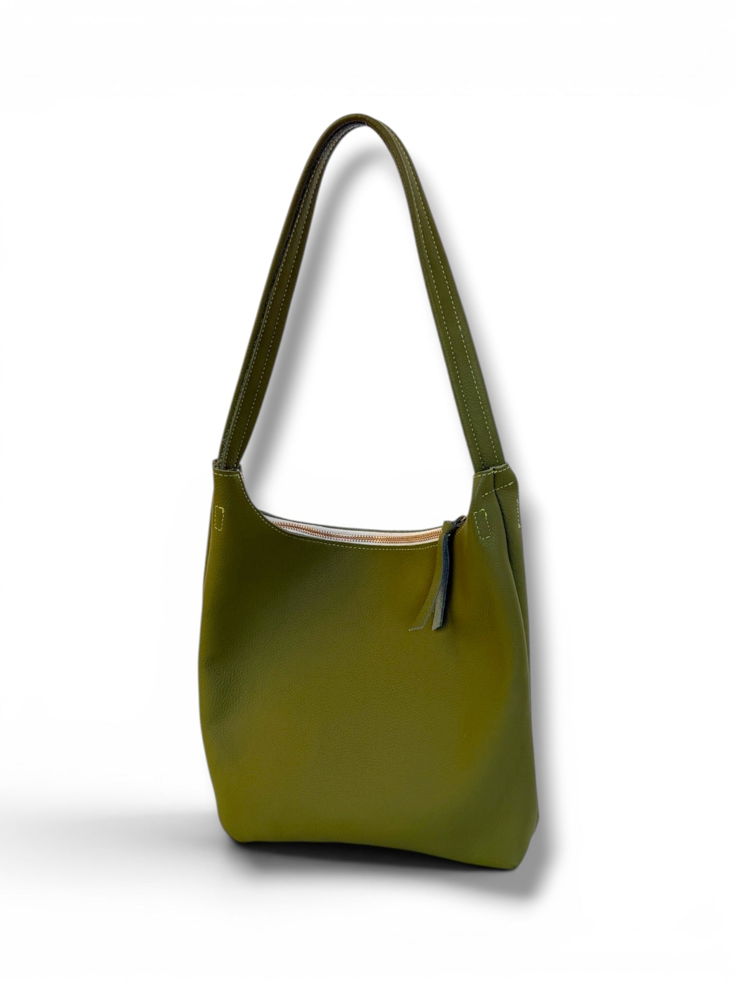 ODDITIES | BRUNA SHOULDER BAG | KIWI Leather Bag - handcrafted by Market Canvas Leather in Tofino, BC, Canada