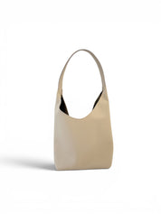 BRUNA SHOULDER BAG | CREAM Leather Bag - handcrafted by artisan Julie Neufeld Leather in Tofino, BC, Canada