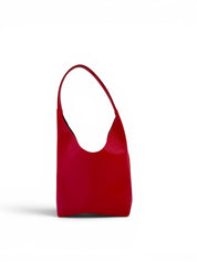 BRUNA SHOULDER BAG | STRAWBERRY Leather Bag -handcrafted by artisan Julie Neufeld Leather in Tofino, BC, Canada