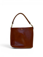 ODDITIES | CLAIRE  BAG | COGNAC Leather Bag - handcrafted by Market Canvas Leather in Tofino, BC, Canada