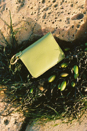 DÓRA LEATHER WALLET | KIWI Leather Bag - handcrafted by Market Canvas Leather in Tofino, BC, Canada