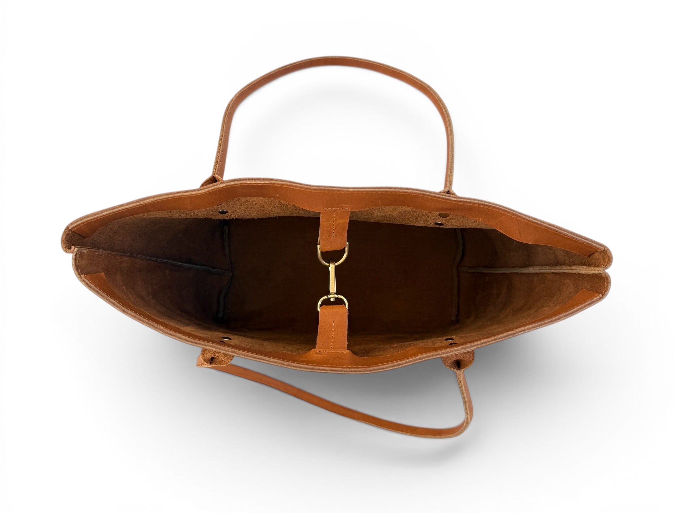 AUGUSTA TOTE | SPICE Leather Bag - handcrafted by Market Canvas Leather in Tofino, BC, Canada