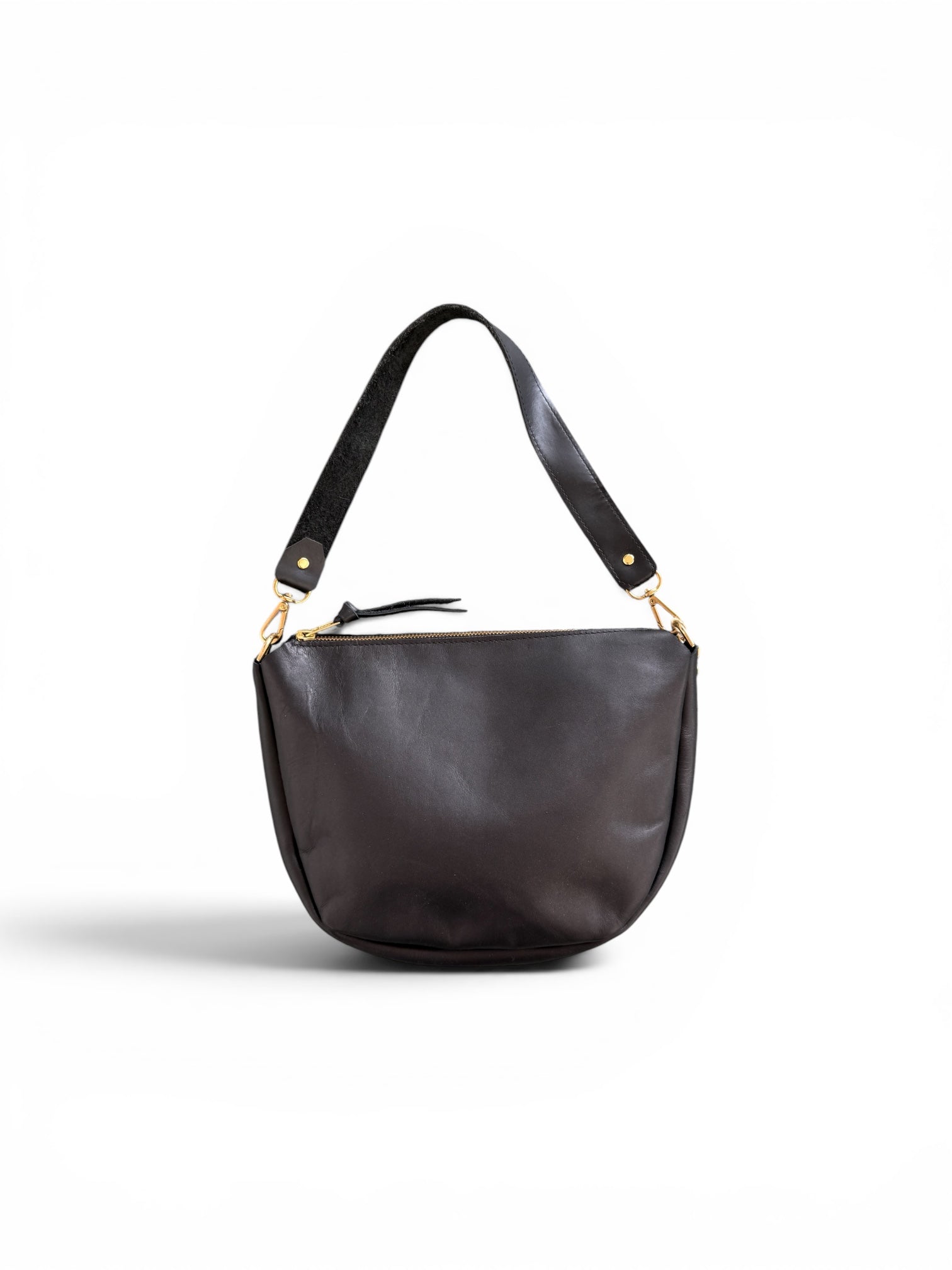 ODDITIES | MICKALENE SHOULDER BAG | BLACK Leather Bag - handcrafted by Market Canvas Leather in Tofino, BC, Canada