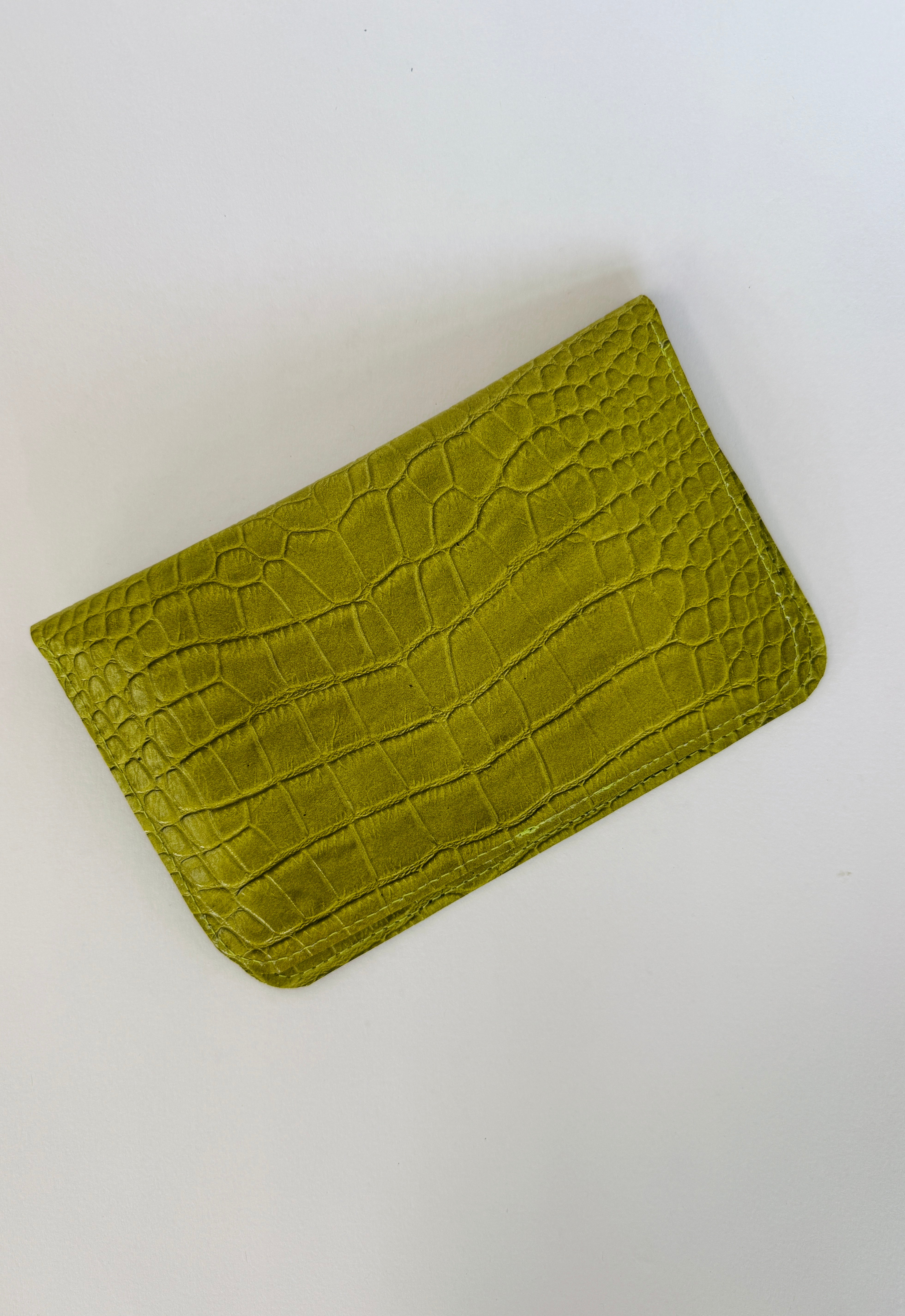 IVY LEATHER CLUTCH WALLET | AVACODO CROC Leather Bag - handcrafted by Market Canvas Leather in Tofino, BC, Canada