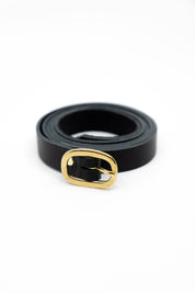 LOUISE LEATHER BELT | NOIR Leather Bag - handcrafted by Market Canvas Leather in Tofino, BC, Canada