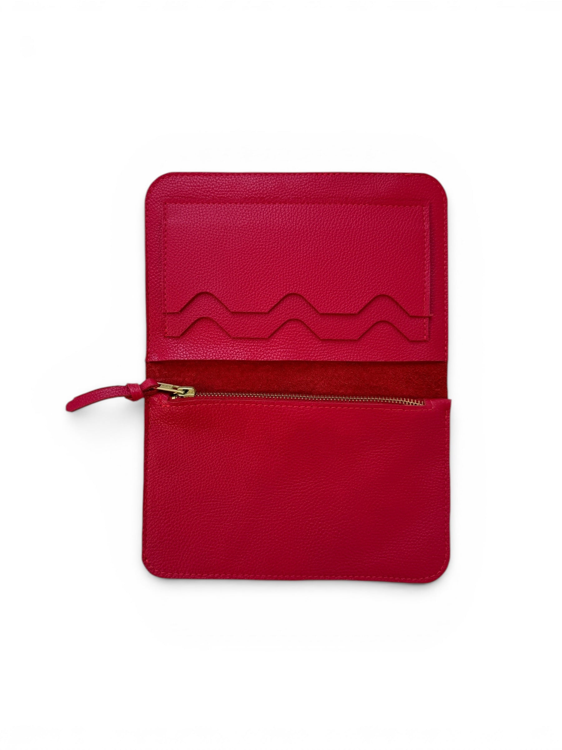 ODDITIES | IVY LEATHER CLUTCH WALLET | STRAWBERRY Leather Bag - handcrafted by Market Canvas Leather in Tofino, BC, Canada