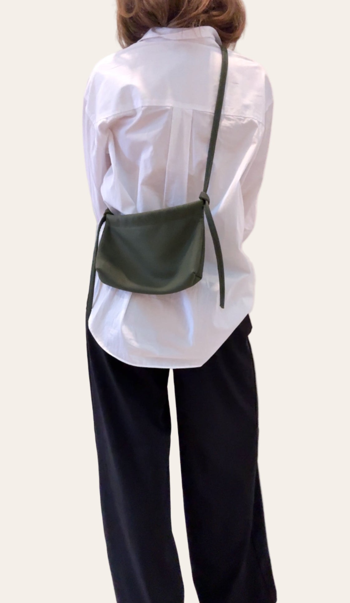 MINI HENNI TOTE | ARUGULA Leather Bag - handcrafted by Market Canvas Leather in Tofino, BC, Canada