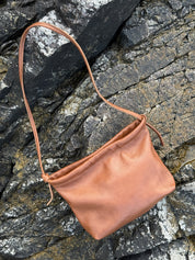 HENNI TOTE | CHOCOLATE Leather Bag - handcrafted by Market Canvas Leather in Tofino, BC, Canada
