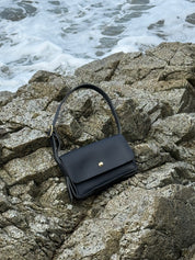 MOLLY CROSSBODY BAG | BLACK Leather Bag - handcrafted by Market Canvas Leather in Tofino, BC, Canada