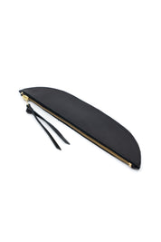 SONIA LEATHER ZIP POUCH | BLACK Leather Bag - handcrafted by Market Canvas Leather in Tofino, BC, Canada