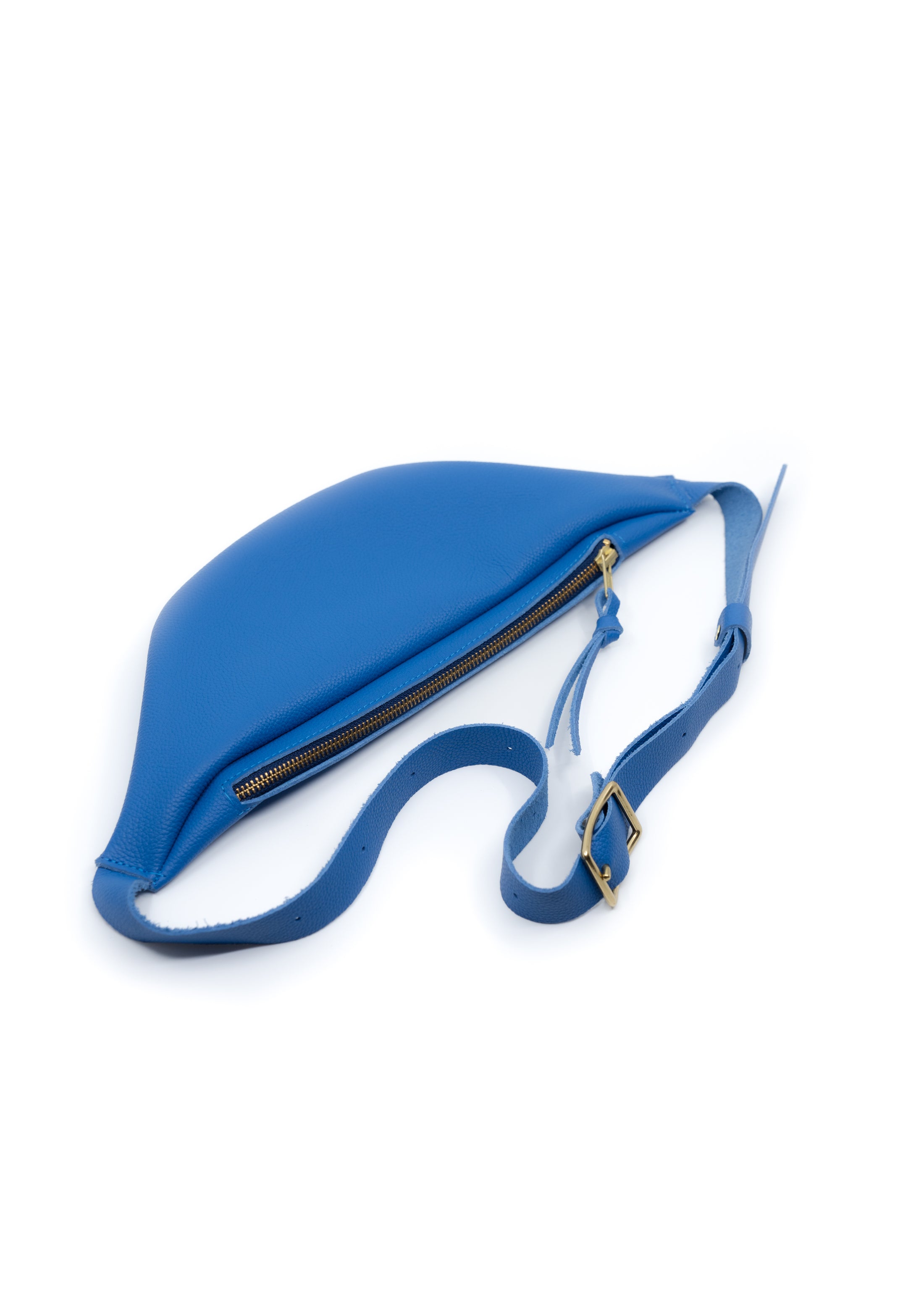 LAUREL SLING BAG | BLUE Leather Bag - handcrafted by Market Canvas Leather in Tofino, BC, Canada