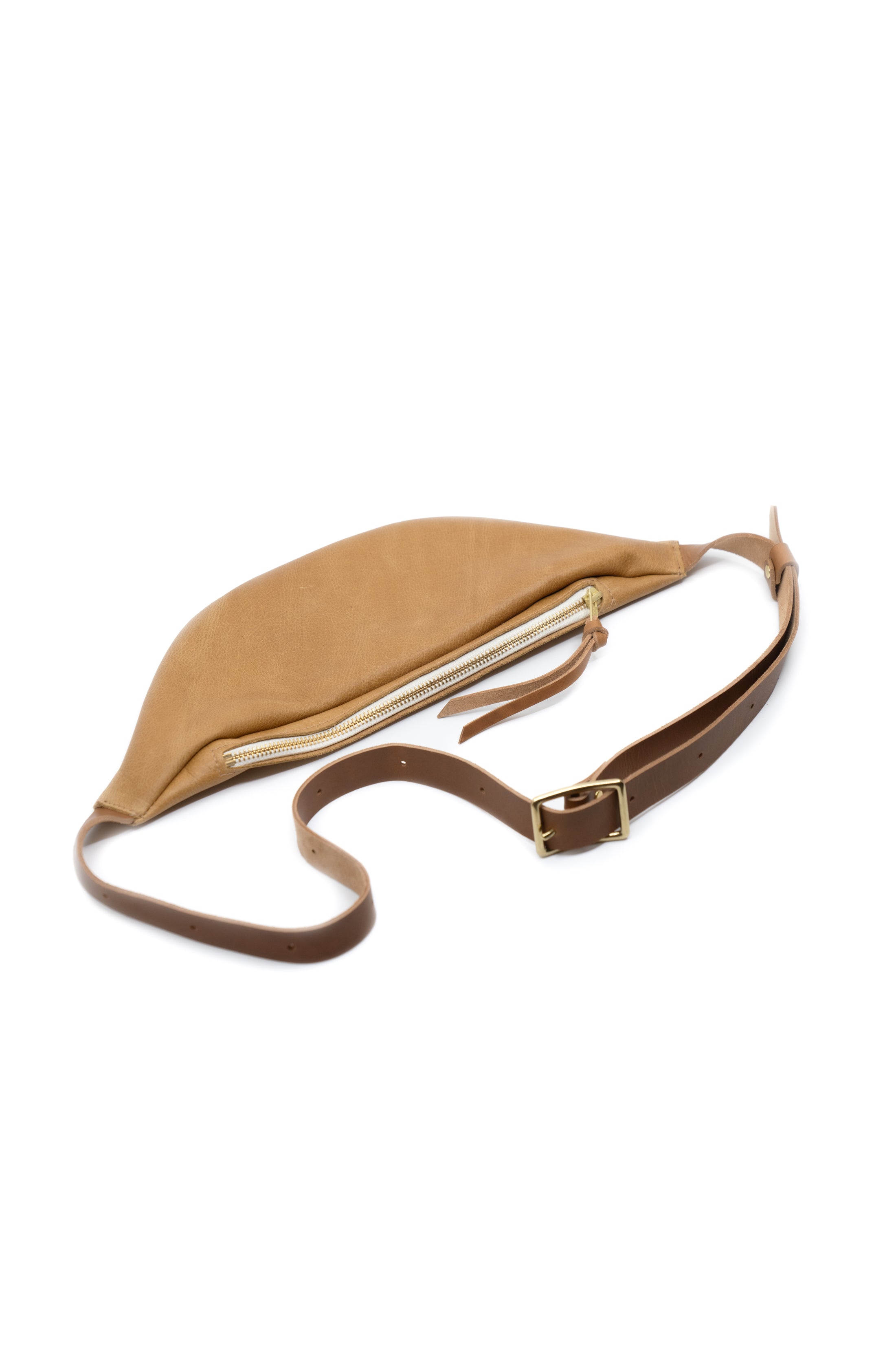 LAUREL SLING BAG | TOFFEE Leather Bag - handcrafted by Market Canvas Leather in Tofino, BC, Canada