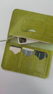 IVY LEATHER CLUTCH WALLET | AVACODO CROC