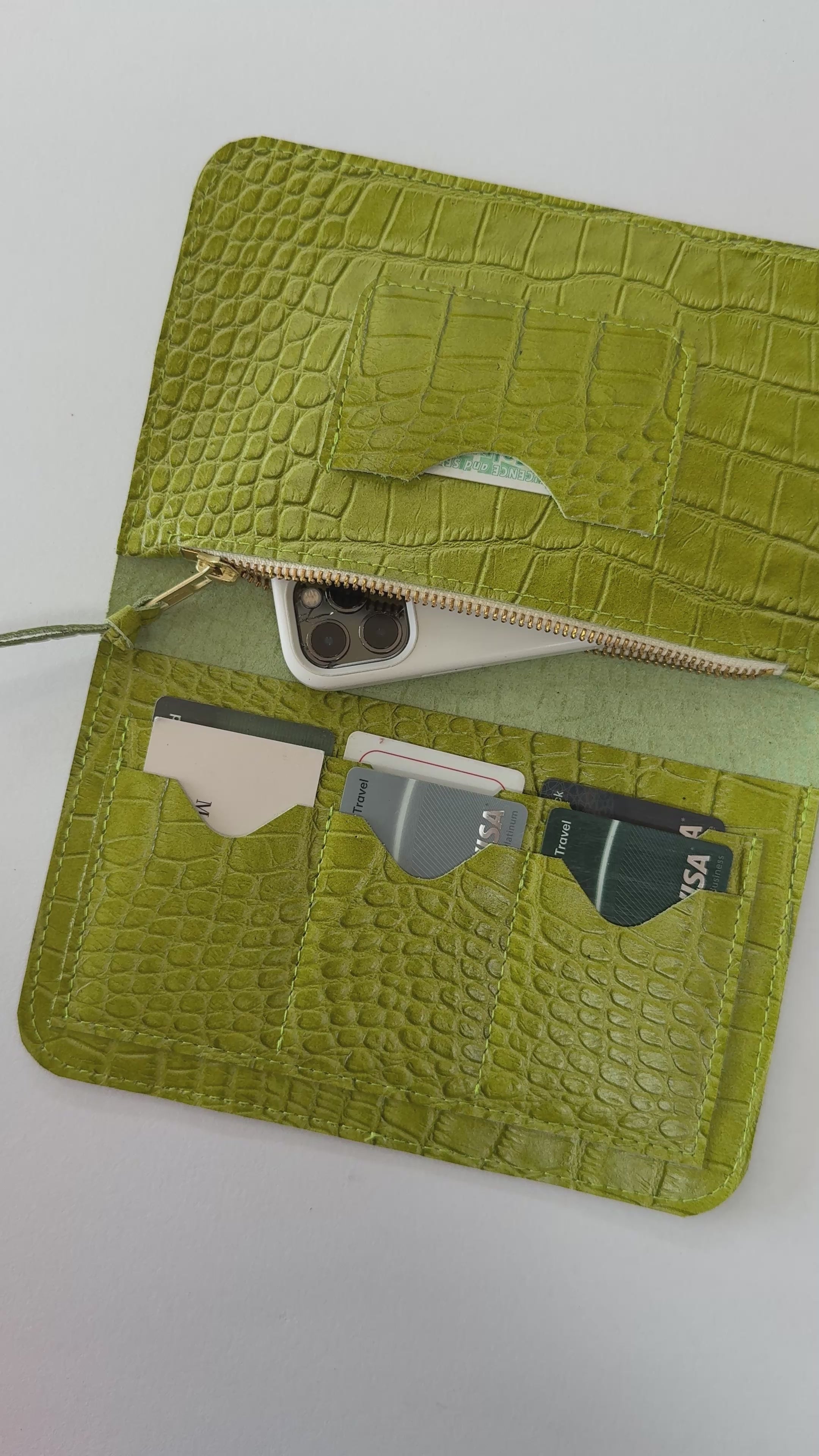 IVY LEATHER CLUTCH WALLET | AVACODO CROC